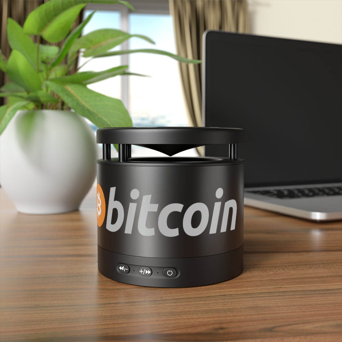 Bitcoin Bluetooth Speaker & Wireless Charging Pad