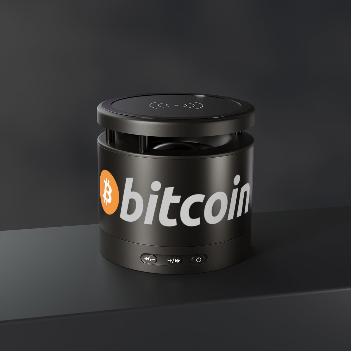 Bitcoin Bluetooth Speaker & Wireless Charging Pad