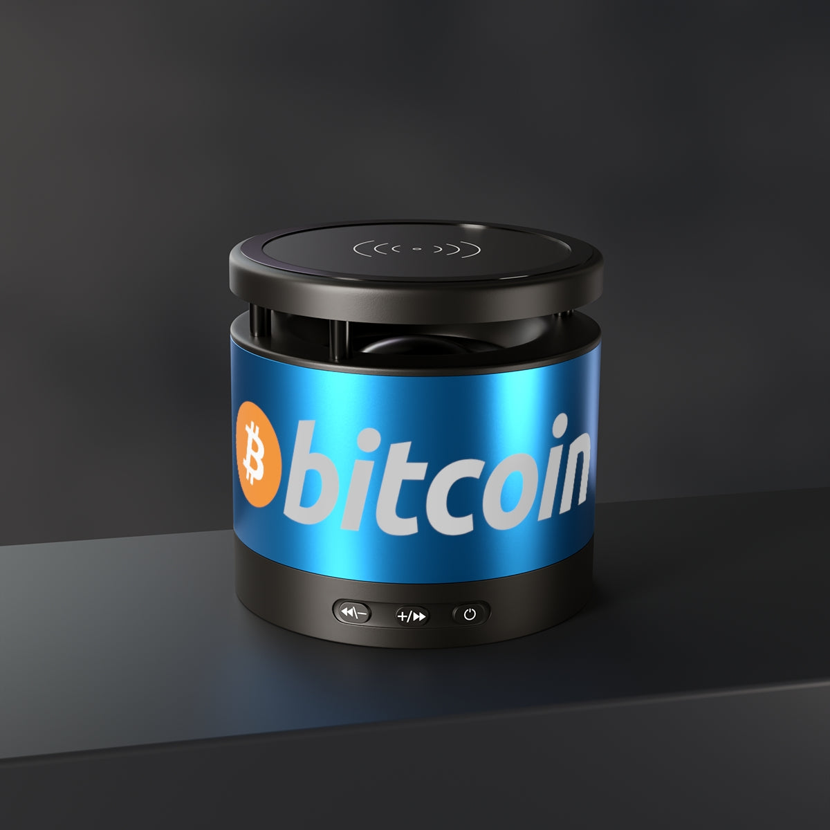 Bitcoin Bluetooth Speaker & Wireless Charging Pad